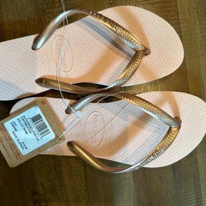 NWT Kid's Havaianas Ballet Rose sz 3/4Y